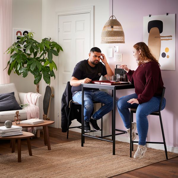 Барный стол, черный, 67x67 см IKEA SANDSBERG САНДСБЕРГ 994.204.03 - фото 4