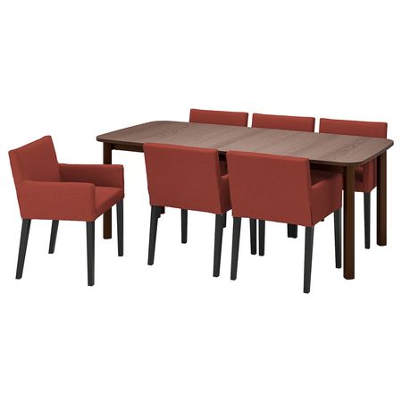 STRANDTORP / MÅRENÄS Стол и 6 стульев