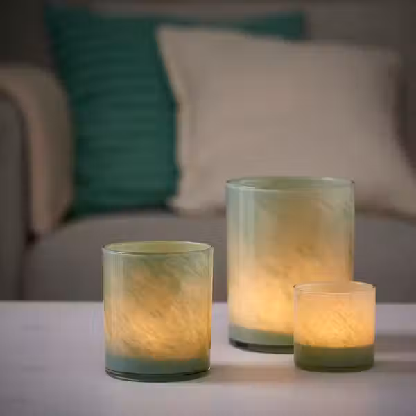 VINDSTILLA ВИНДСТИЛЛА Подсвечник - зеленый 11 см - фото 2