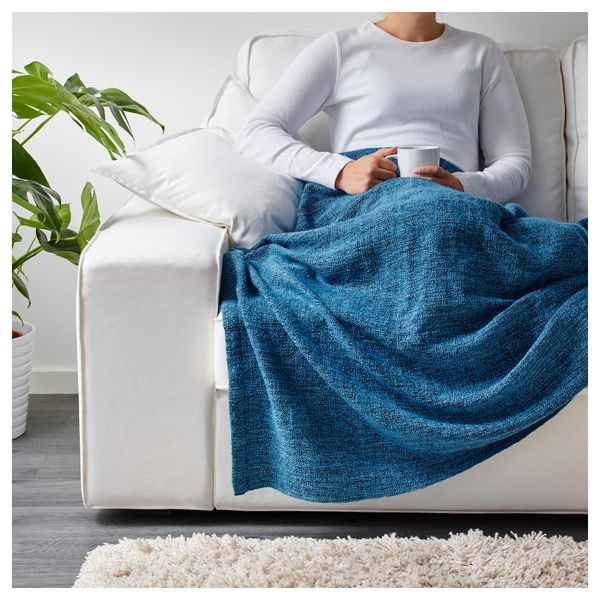 Плед ГУРЛИ, бирюзовый, синий (120x180 см) - фото 4