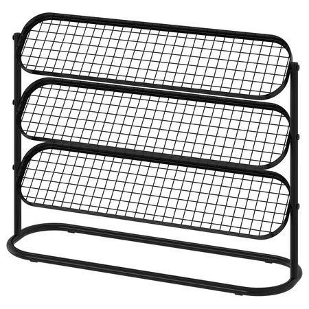 ÄLGANÄS Полка для обуви - чёрный 76x24x59 см