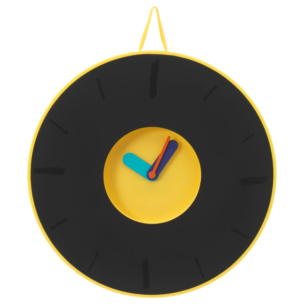 Настенные часы ПЛАДРА, черный, желтый - фото 1