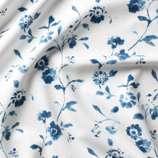 Ткань, белый, синий 150 см IKEA BLÅGRAN БЛОГРАН 504.327.04 - фото 2