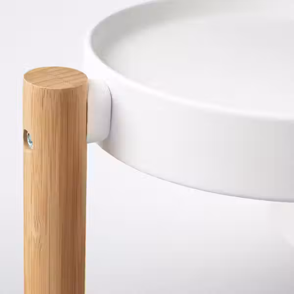 SATSUMAS Пьедестал для цветов - бамбук/белый 78 см - фото 4