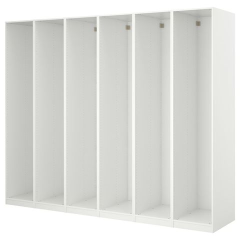 PAX 6 каркасов гардеробов - белый 300x58x236 см
