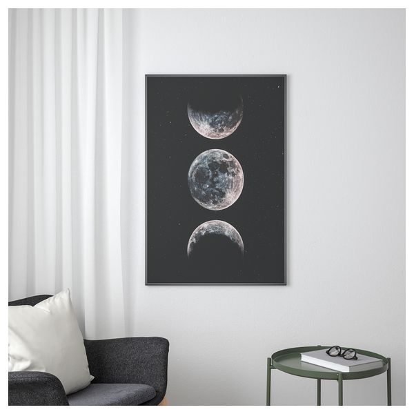 Постер БИЛЬД, Луна (61x91 см) - схема-чертеж с размерами