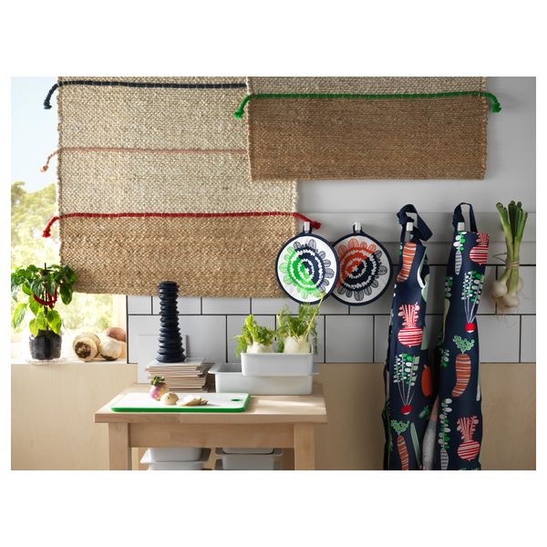 Прихватка ГУДЛЁК, цветок (21 см) - схема-чертеж с размерами