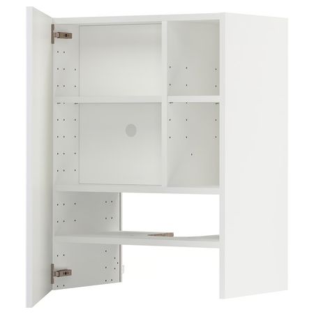 METOD Навесной шкаф д/вытяжки/полка/дверь - белый/Ringhult белый 60x80 см