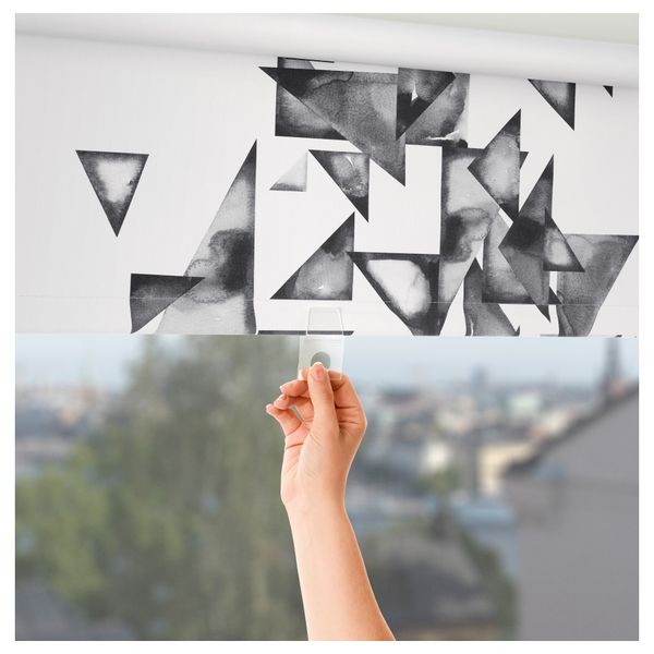 Рулонная штора, блокирующая свет ИКЕА ПС 2017, серый (100x195 см) - фото 2