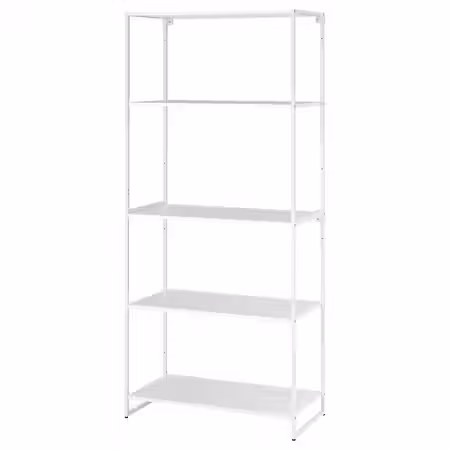 JOSTEIN Стеллаж - д/дома/улицы/металлический белый 81x40x180 см