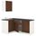 Кухня, под коричневый мореный ясень 120x180x220 см IKEA KNOXHULT КНОКСХУЛЬТ 094.177.73
