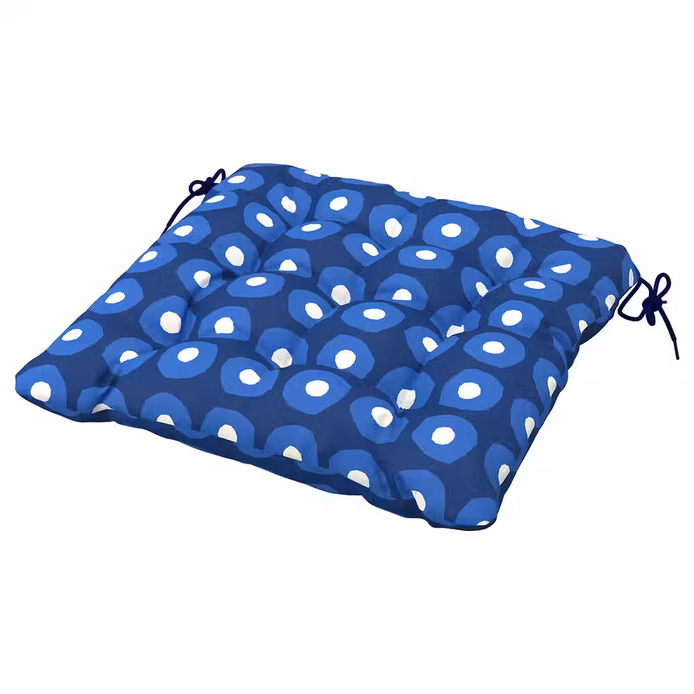 KLÖSAN КЛЁСАН Подушка на садовый стул - темно-синий 44x44 см - фото 1