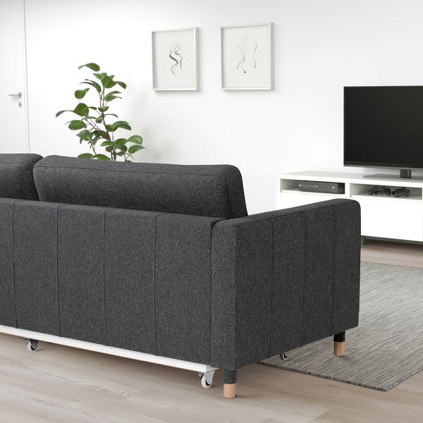 3-местный диван-кровать, Гуннаред темно-серый, дерево IKEA LANDSKRONA ЛАНДСКРУНА 293.198.80 - фото 5