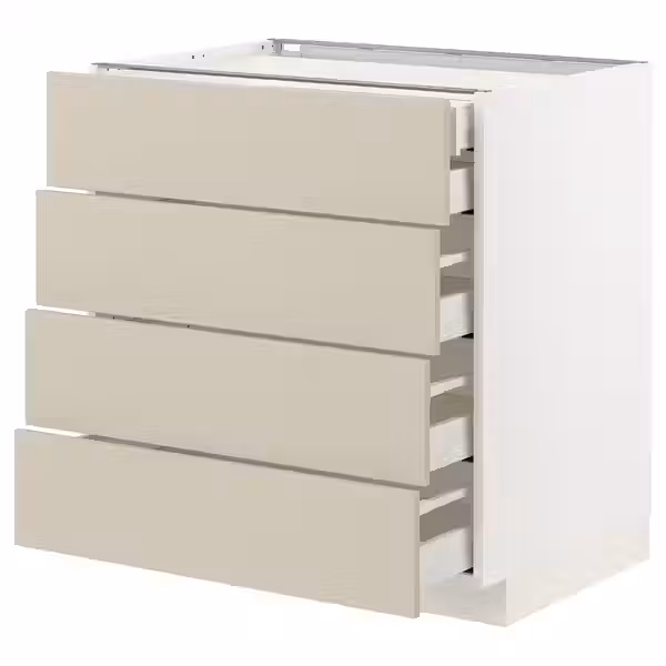 METOD / MAXIMERA Напольный шкаф 4фасада/2нзк/3срд ящ - фото 1