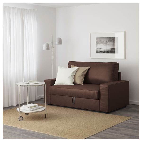 Диван-кровать 2-местная ВИЛАСУНД, Бурред темно-коричневый - фото 3