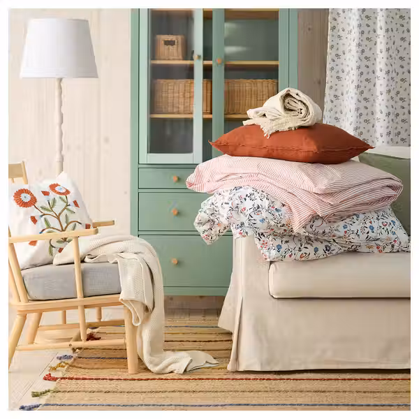 RAKLEV Ковер, безворсовый - ручная работа/неокрашенный разноцветный 170x240 см - фото 3