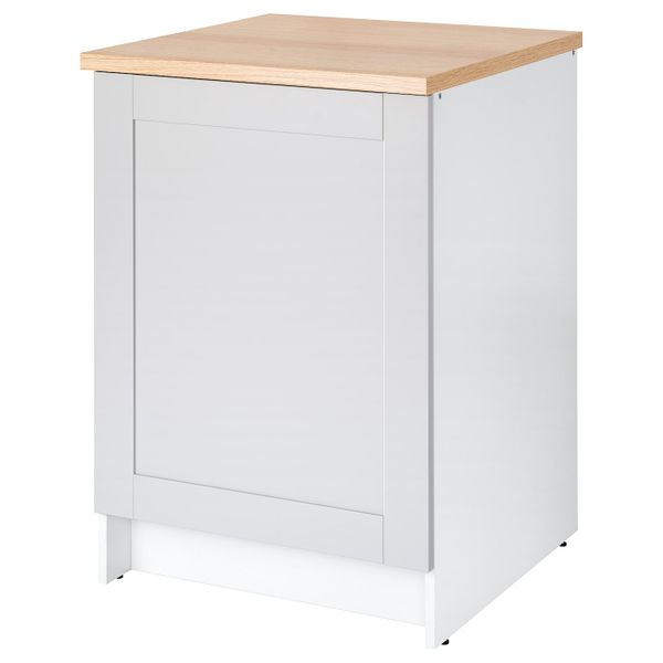 Напольный шкаф с дверью, серый 60 см IKEA KNOXHULT КНОКСХУЛЬТ 304.879.62 - фото 2