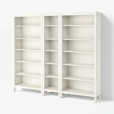 HEMNES Стеллаж - белая морилка 229x197 см