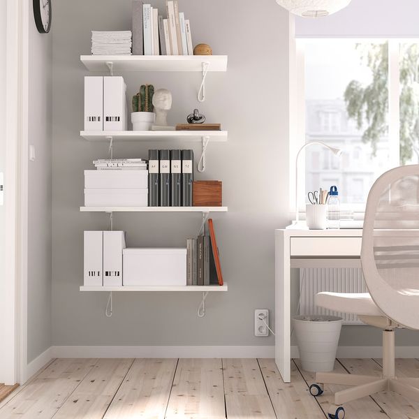 FÖRLÄGGARE Консоль - белый 18x25 см - схема-чертеж с размерами