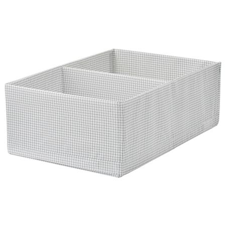 Ящик с отделениями, белый, серый 34x51x18 см IKEA СТУК 903.644.87