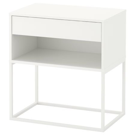 Тумба прикроватная, белый, 60x39 см IKEA VIKHAMMER ВИКХАММЕР 303.889.81