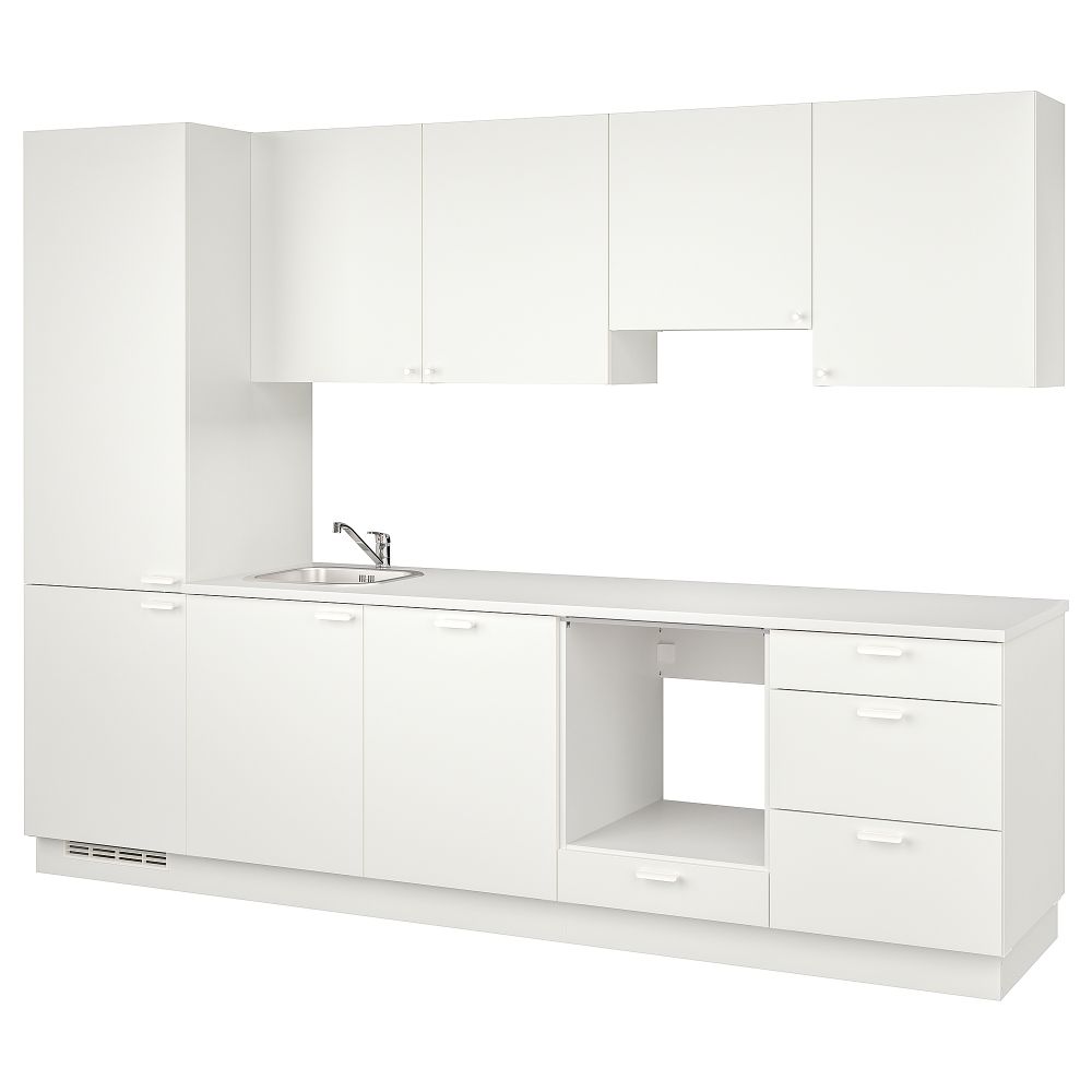 Кухня, белый, 301.5x63.5x222.5 см IKEA BEGIVENHET БЕГИВЕНХЕТ 094.374.17 - фото 1