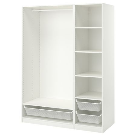 Гардероб, комбинация, белый 150x58x201 см IKEA PAX ПАКС 893.856.74
