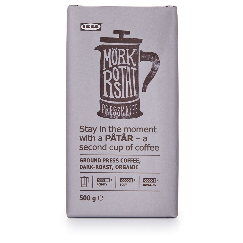 Кофе молотый для френч-пресса, ., сертификат UTZ, 100 % зерна Арабики IKEA PÅTÅR 103.928.18 - фото 1
