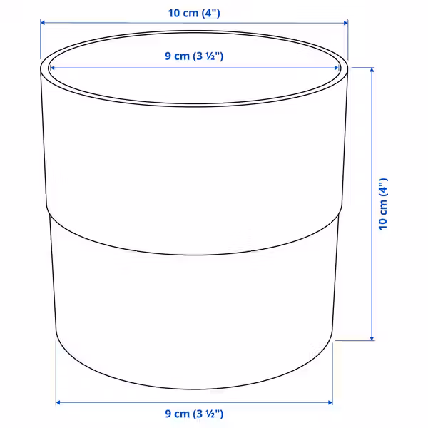 NYPON Кашпо - д/дома/улицы серый 9 см - фото 6