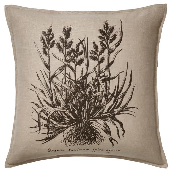 Чехол на подушку ФЬЕЛЛЬЮНГ, бежевый, черный (50x50 см) - фото 1