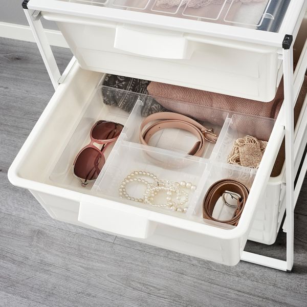 Вставка в ящик, прозрачный 37x24x7 см IKEA ANTONIUS АНТОНИУС 103.787.56 - фото 2