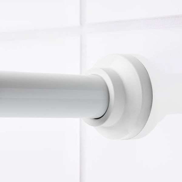BOTAREN Штанга для шторы в ванную - белый 120-200 см - фото 2