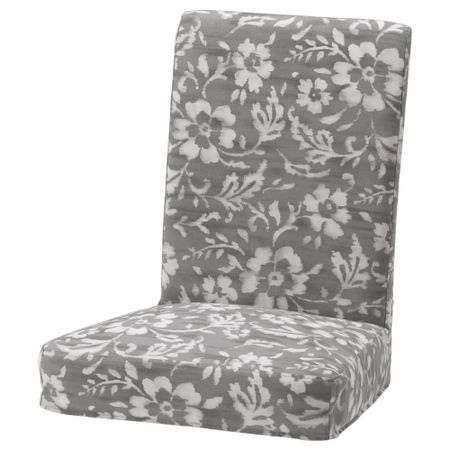 Чехол на стул ХЕНРИКСДАЛЬ, Ховстен серый/белый