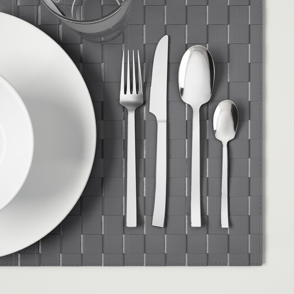 Столовый набор, 24 предмета, нержавеющая сталь IKEA SMAKGLAD СМАКГЛАД 103.045.34 - фото 4