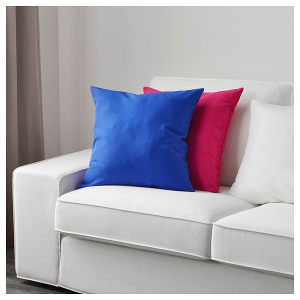 Подушка КРОНЭРТ, ярко-синий (40x40 см) - схема-чертеж с размерами