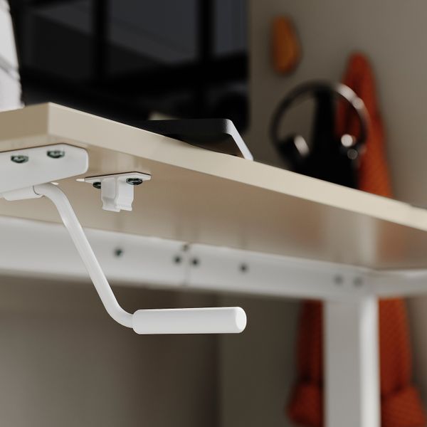 Стол и комбинация для хранения, и рабочий стул бежевый, белый IKEA TROTTEN/LIDKULLEN ТРОТТЕН/ЛИДКУЛЛЕН / BESTÅ/LAPPVIKEN - фото 3