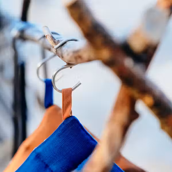 SOLUPPGÅNG Прихватка - синий/коричневый 21x21 см - схема-чертеж с размерами