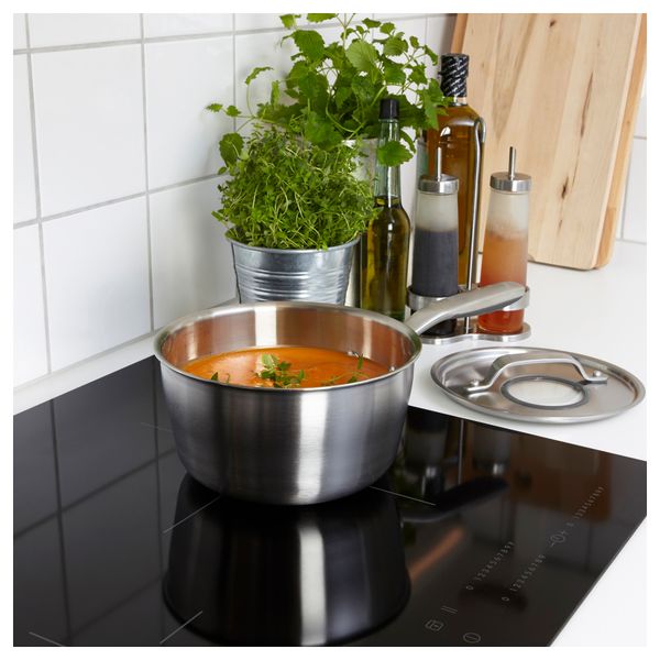 Ковш с крышкой СЕНСУЭЛЛ, нержавеющ сталь, серый (2.4 л) - фото 2