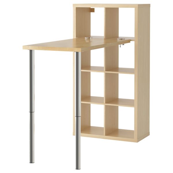 Стол, комбинация КАЛЛАКС, под березу (77x147 см) - схема-чертеж с размерами