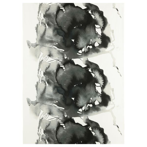 Ткань НАТТ-ГЛИМ, серо-черный темный (150 см) - фото 1