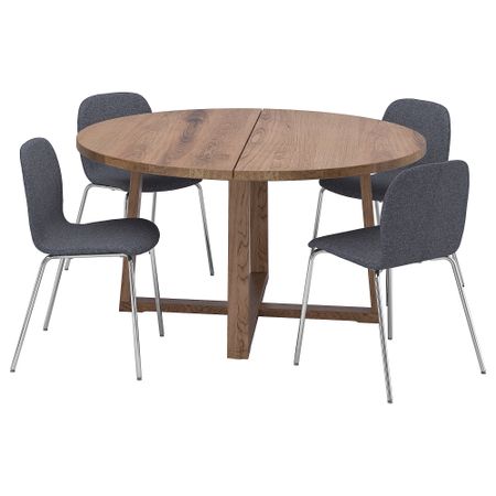 Стол и 4 стула IKEA KARLPETTER, MÖRBYLÅNGA МОРБИЛОНГА 495.167.71