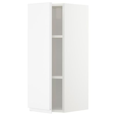 Шкаф навесной с полкой, белый/Воксторп матовый белый 30x80 см IKEA METOD МЕТОД 692.999.60