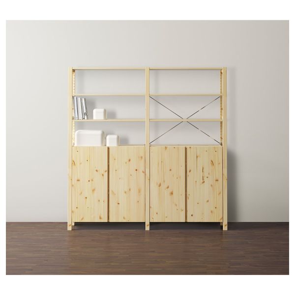 2 секции, полки/шкаф, сосна 174x30x179 см IKEA IVAR ИВАР 992.483.61 - фото 4