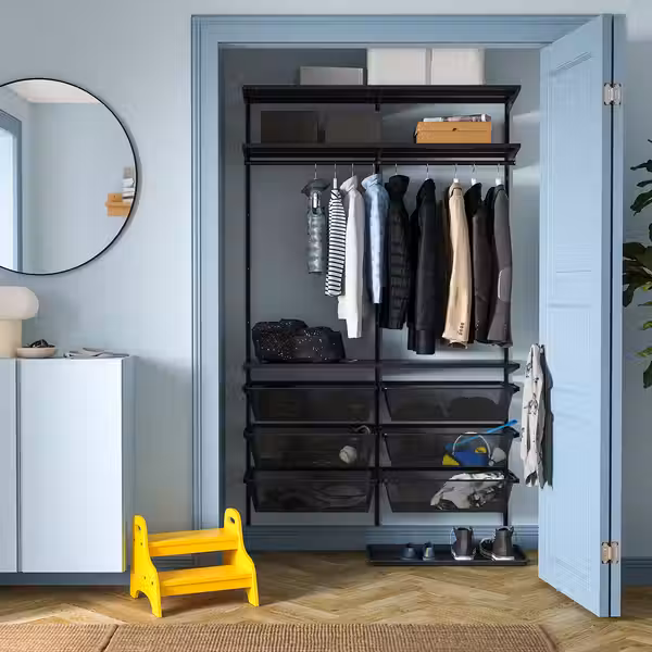 BOAXEL Гардероб, комбинация - антрацит 125x40x201 см - фото 2