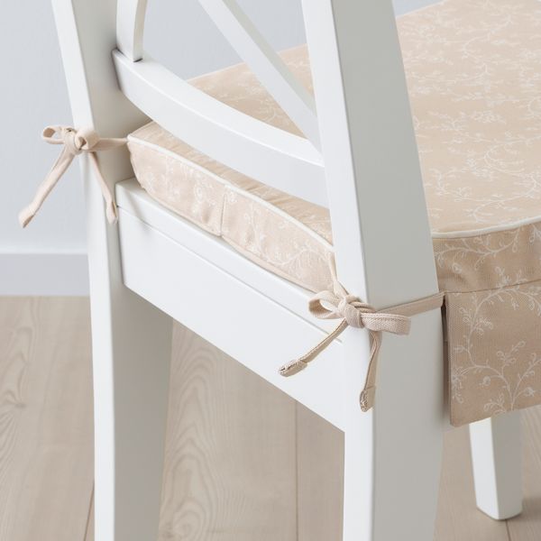 Подушка на стул, 43x42x4.0 см, светло-бежевый IKEA ELSEBET ЭЛЬСЭБЭТ 904.124.50 - фото 4
