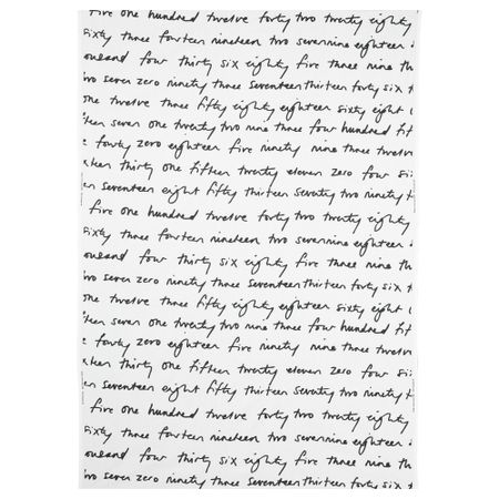 Ткань БРИТТЭН НУММЕР, белый/черный (150 см)