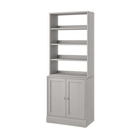 Комбинация для хранения, 81x47x212 см, серый IKEA HAVSTA ХАВСТА 092.659.96
