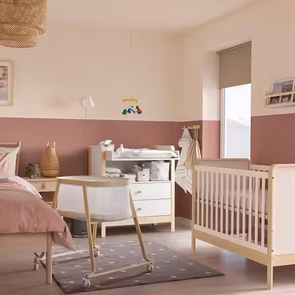 ÄLSKVÄRD Колыбель с матрасом - береза 40x73 см - фото 6