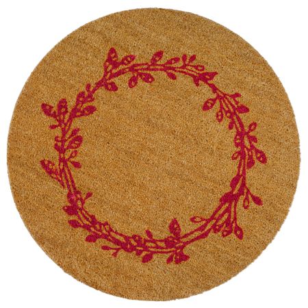 Придверный коврик ВИНТЕР 2016, неокрашенный, красный (80 см)