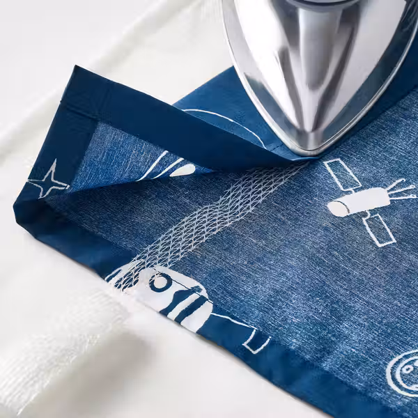 AFTONSPARV АФТОНСПАРВ Гардины с прихватом, 2 шт. - космос синий/белый 120x300 см - фото 2